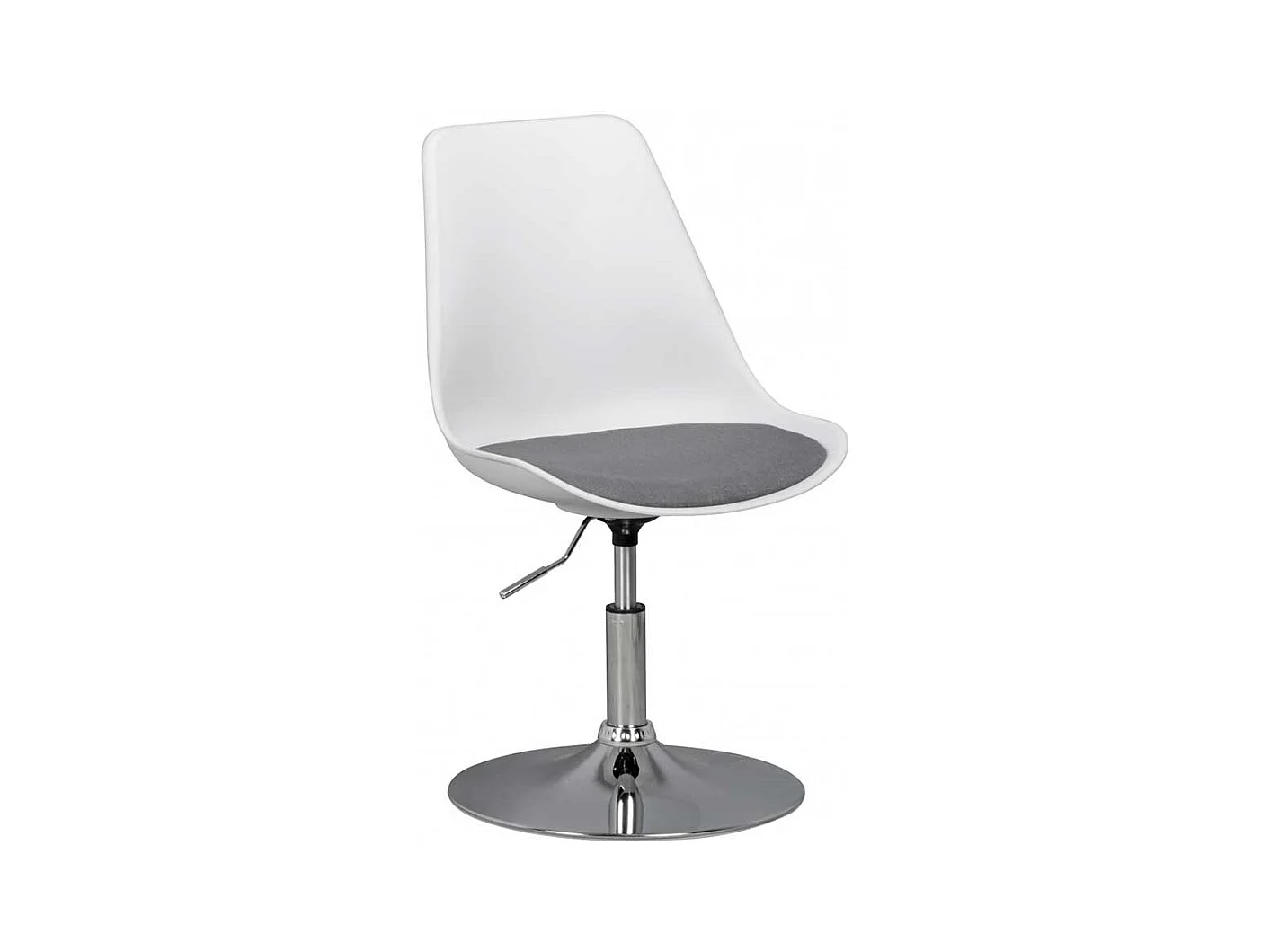 Schalenstuhl mit h�henverstellbarem Sitz drehbar