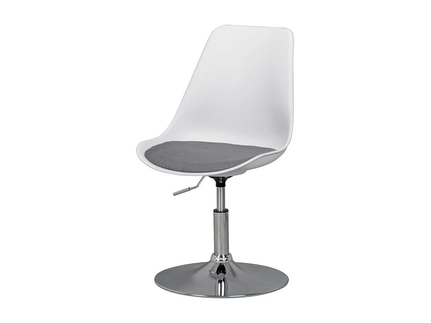 Schalenstuhl mit höhenverstellbarem Sitz drehbar