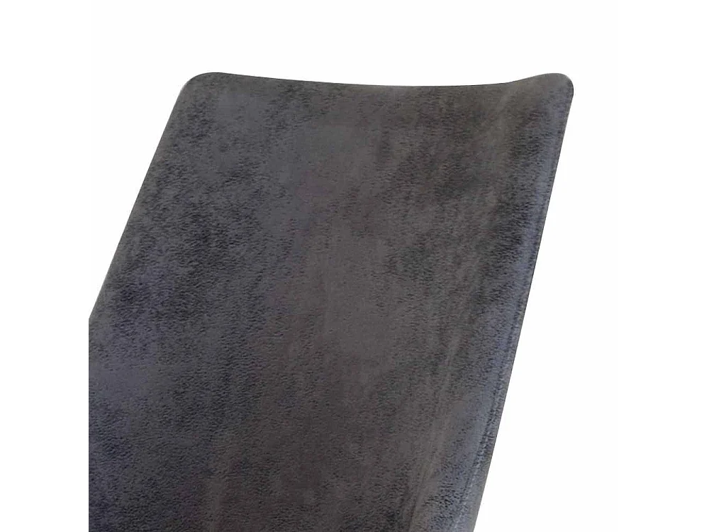 Esszimmerstuhl in Grau Microfaser Wildeiche Massivholz