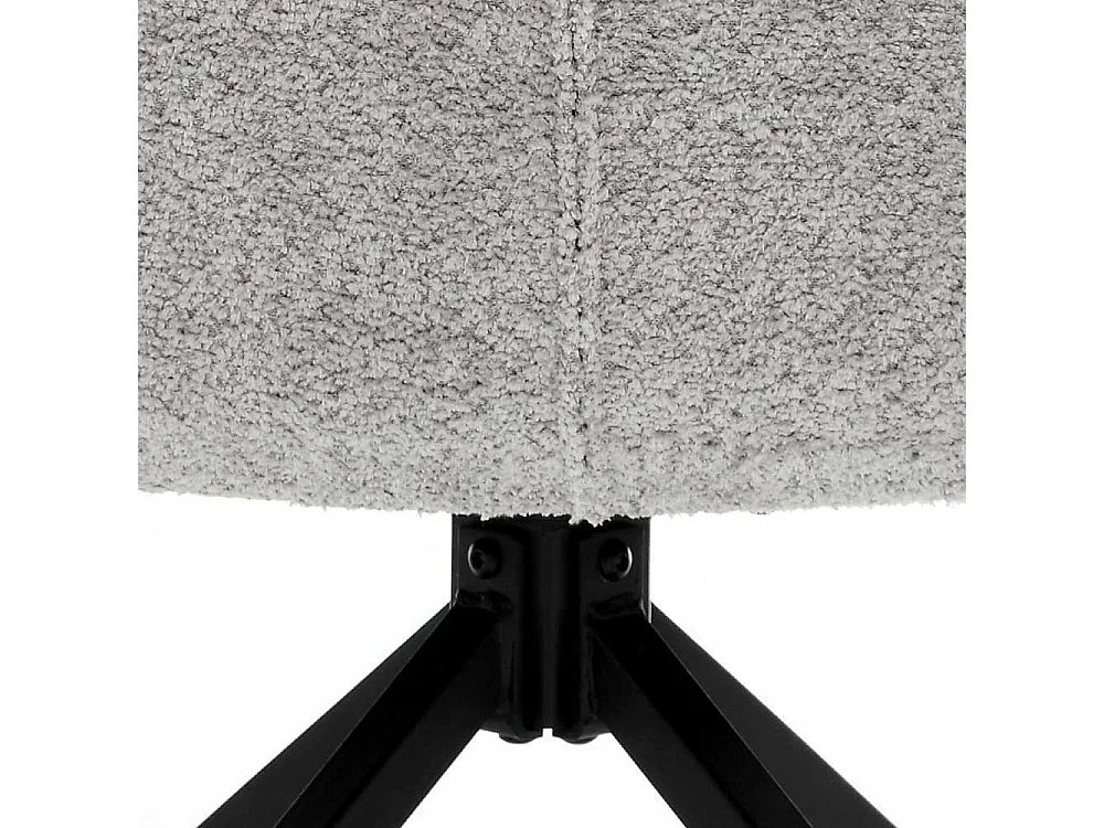 Graue Stühle mit Armlehnen Gestell drehbar 63 cm breit (2er Set)