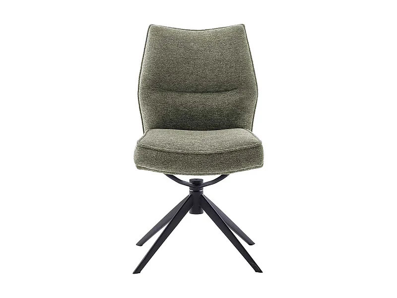 Esszimmerstuhl Stuhl Esszimmer in Oliv Grün um 360 Grad drehbar (2er Set)