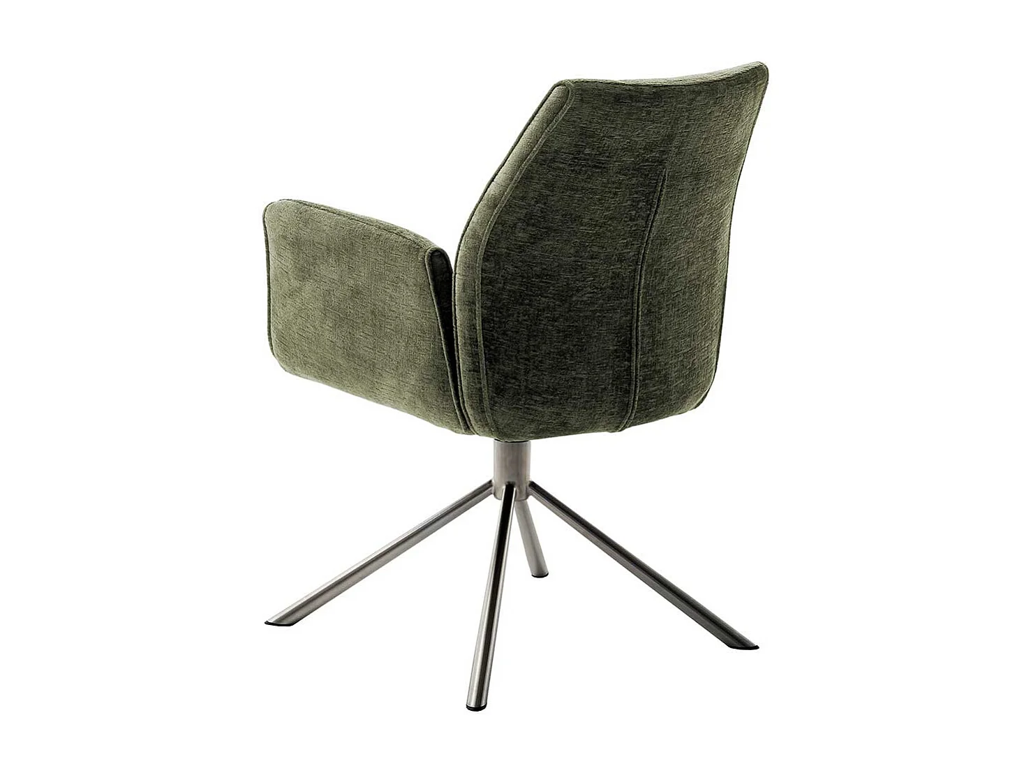 Esszimmerstuhl in Oliv Grün drehbar (2er Set)