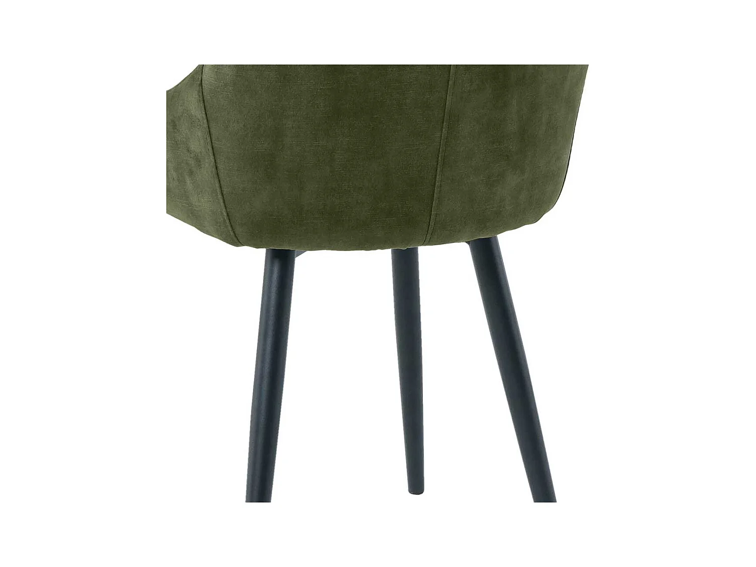 Samt Esstisch Stühle in Dunkelgrün und Schwarz 47 cm Sitzhöhe (2er Set)