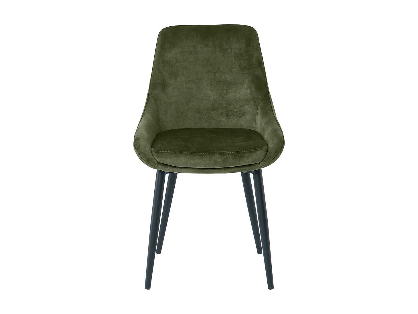 Samt Esstisch Stühle in Dunkelgrün und Schwarz 47 cm Sitzhöhe (2er Set)