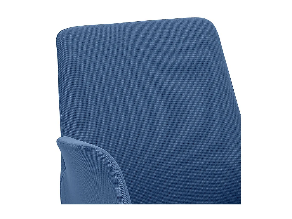Drehgestell Stuhl in Blau Flachgewebe Gestell aus Metall