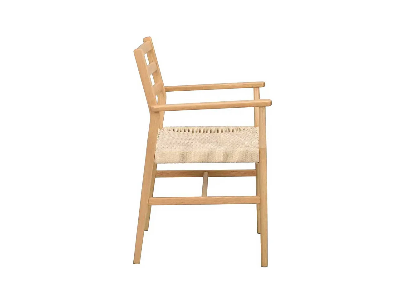 Armlehnstuhl Stuhl Küche mit Armlehnen und Bezug aus Geflecht