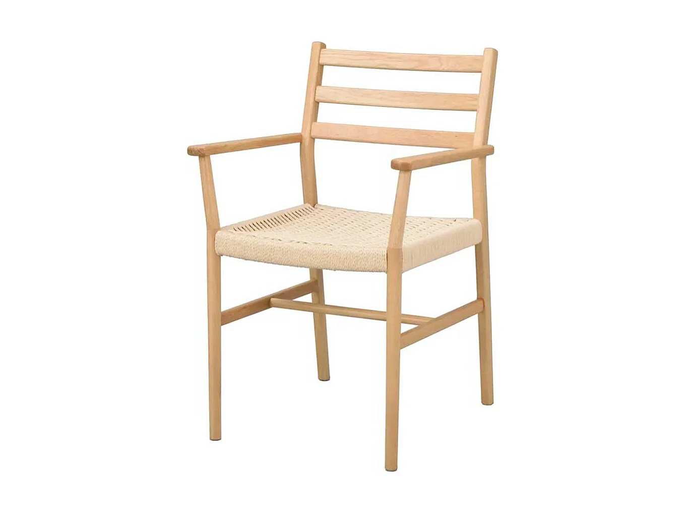 Armlehnstuhl Stuhl Küche mit Armlehnen und Bezug aus Geflecht