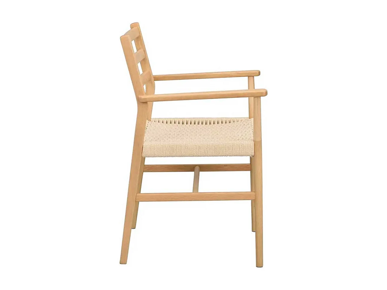 Armlehnstuhl Stuhl Küche mit Armlehnen und Bezug aus Geflecht