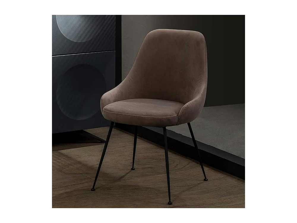 Polsterstuhl in Taupe modern