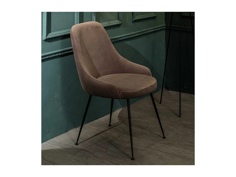 Polsterstuhl in Taupe modern