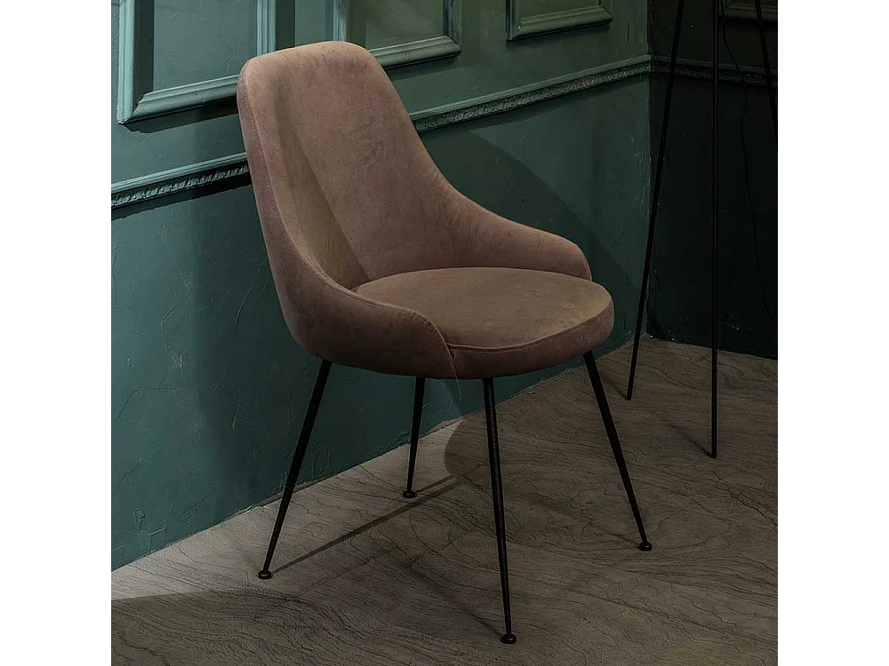 Polsterstuhl in Taupe modern