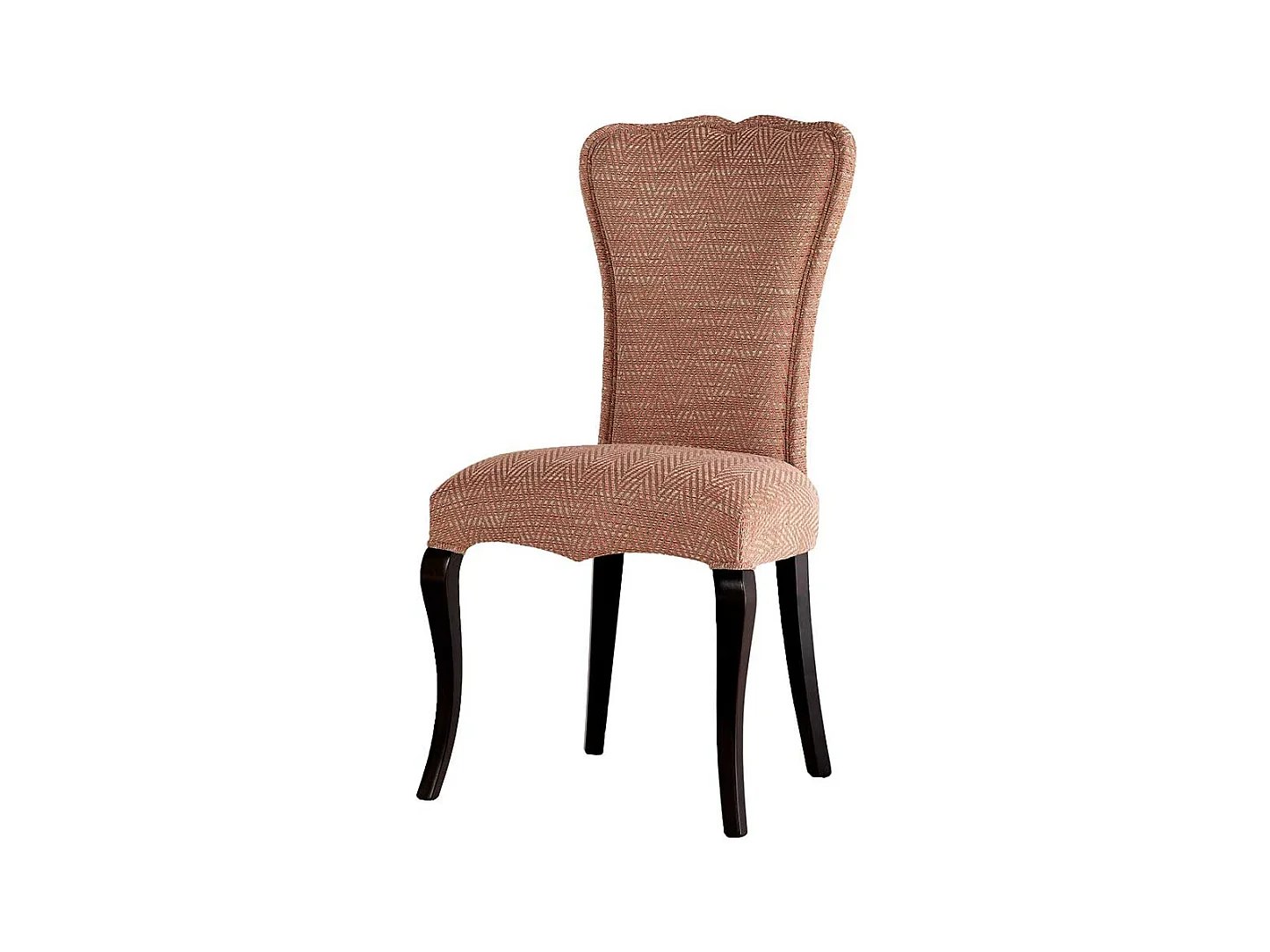 Luxus Polsterstuhl Esszimmer in italienischem Design Altrosa und Braun