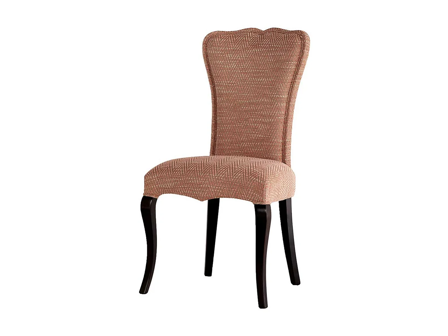 Luxus Polsterstuhl Esszimmer in italienischem Design Altrosa und Braun