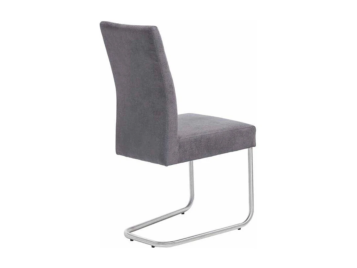 Schwingstuhl in Anthrazit Microfaser Edelstahl