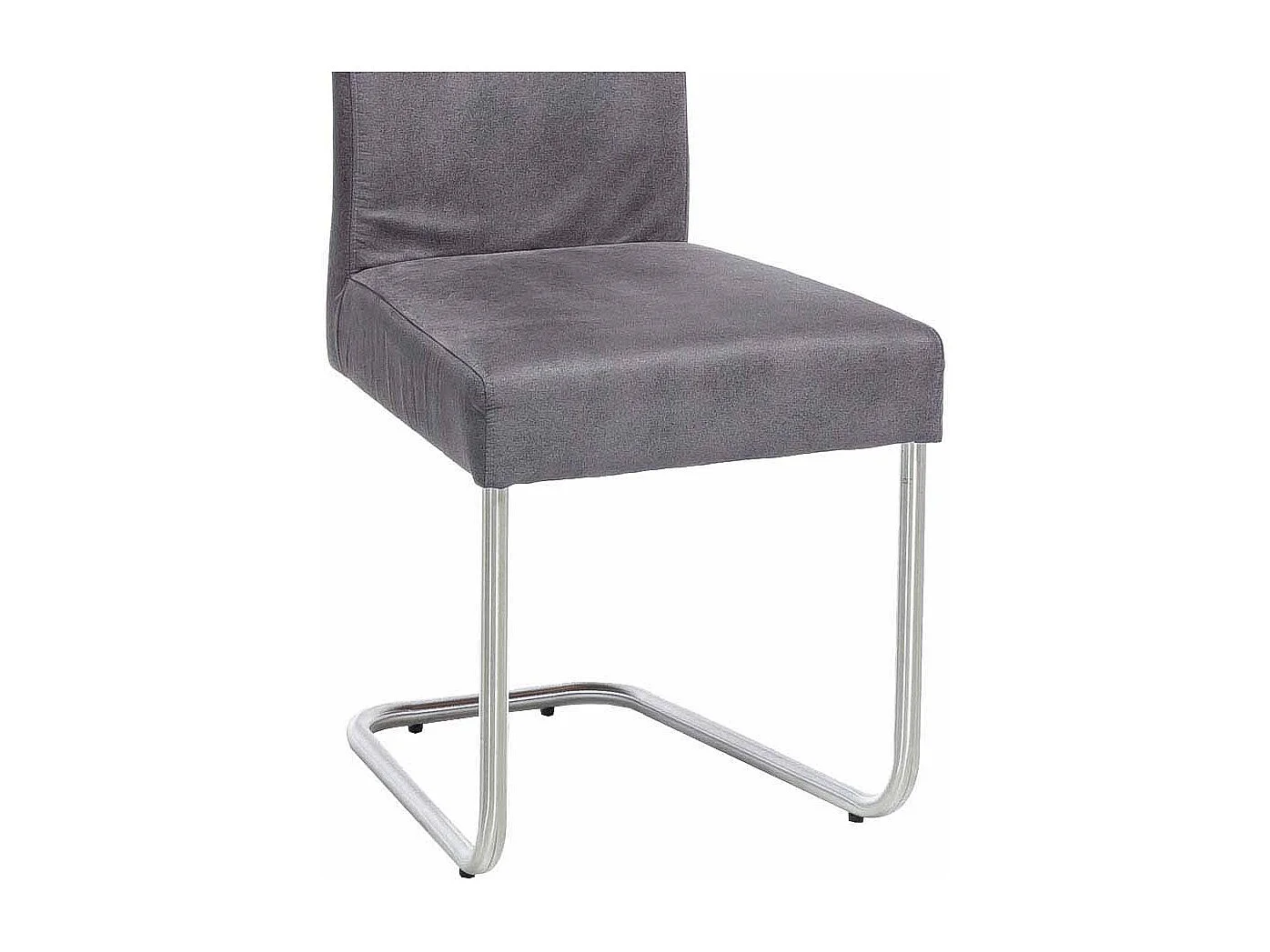 Schwingstuhl in Anthrazit Microfaser Edelstahl