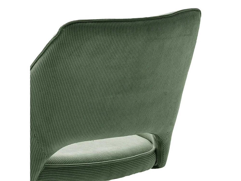 Drehstuhl mit Armlehnen gepolstert (2er Set)