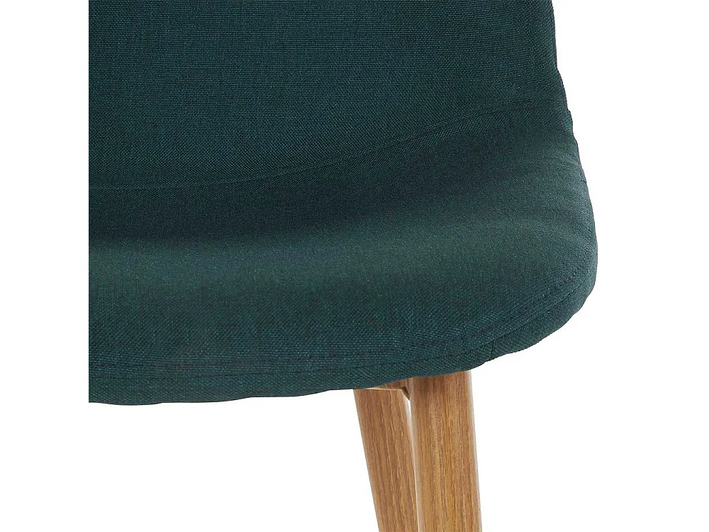 Polsterstühle im Skandi Design Dunkelgrün (4er Set)