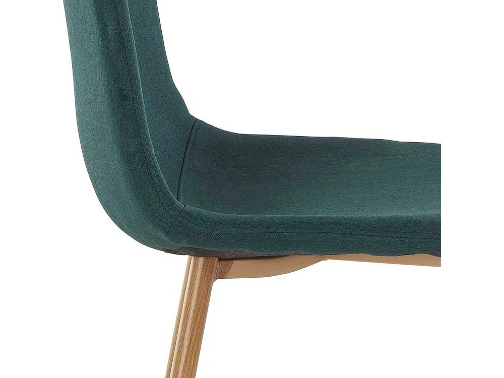 Polsterstühle im Skandi Design Dunkelgrün (4er Set)