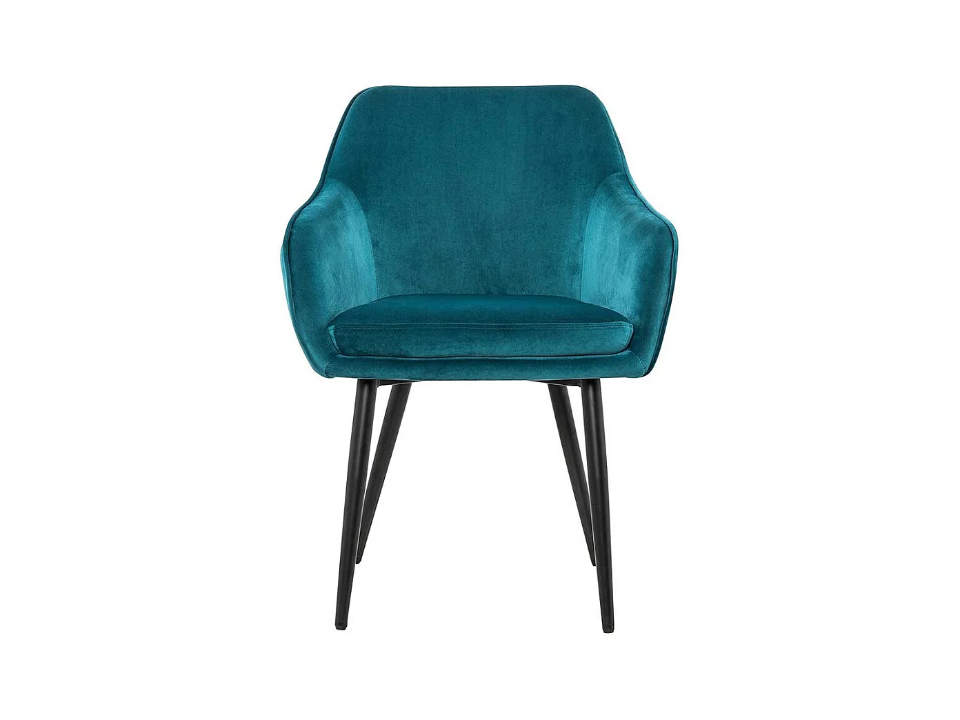 Samt Armlehnenstühle in Türkis Retrostil