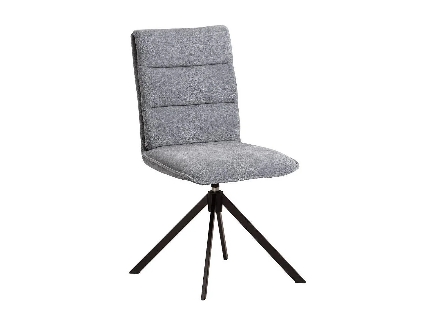 Polsterstuhl Essstuhl mit aufwendigen Steppungen und Gestell aus Metall (2er Set)