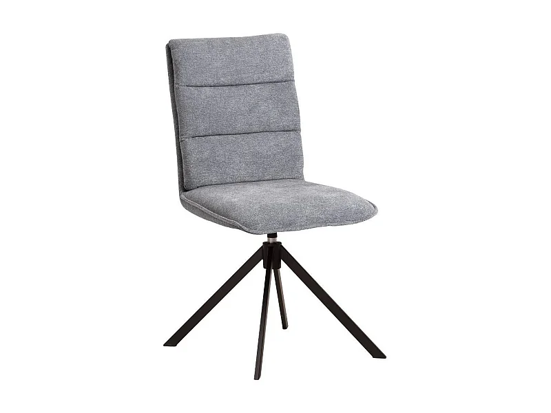 Polsterstuhl Essstuhl mit aufwendigen Steppungen und Gestell aus Metall (2er Set)