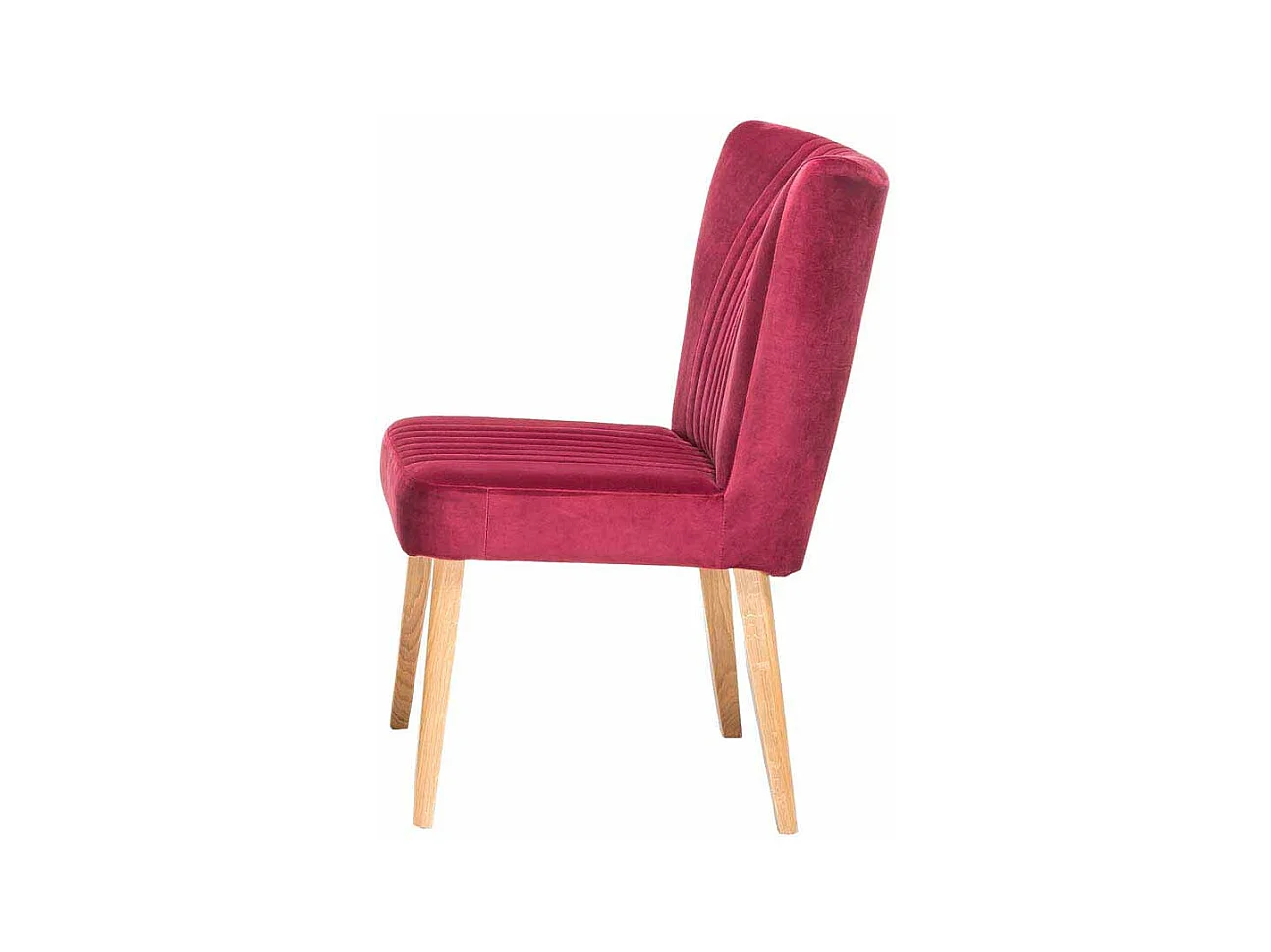 Design Esszimmerstuhl in Pink Stoff Retro modern