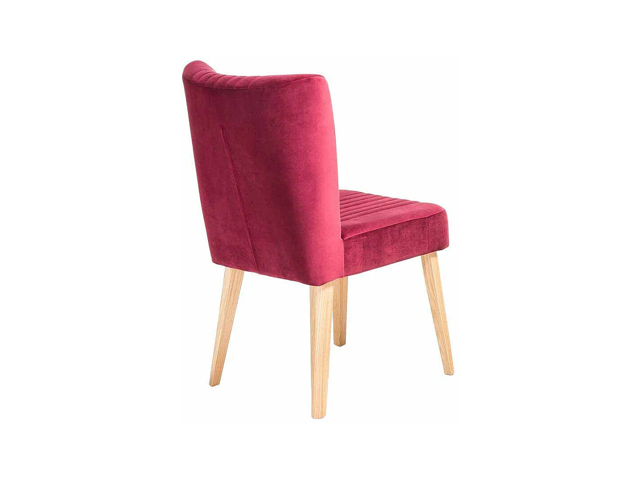 Design Esszimmerstuhl in Pink Stoff Retro modern