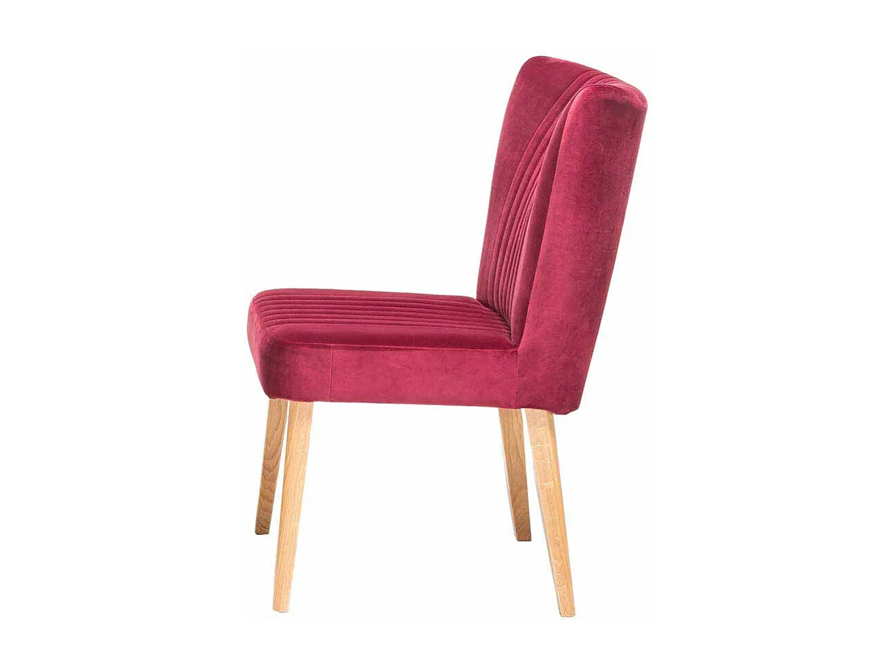 Design Esszimmerstuhl in Pink Stoff Retro modern (2er Set)