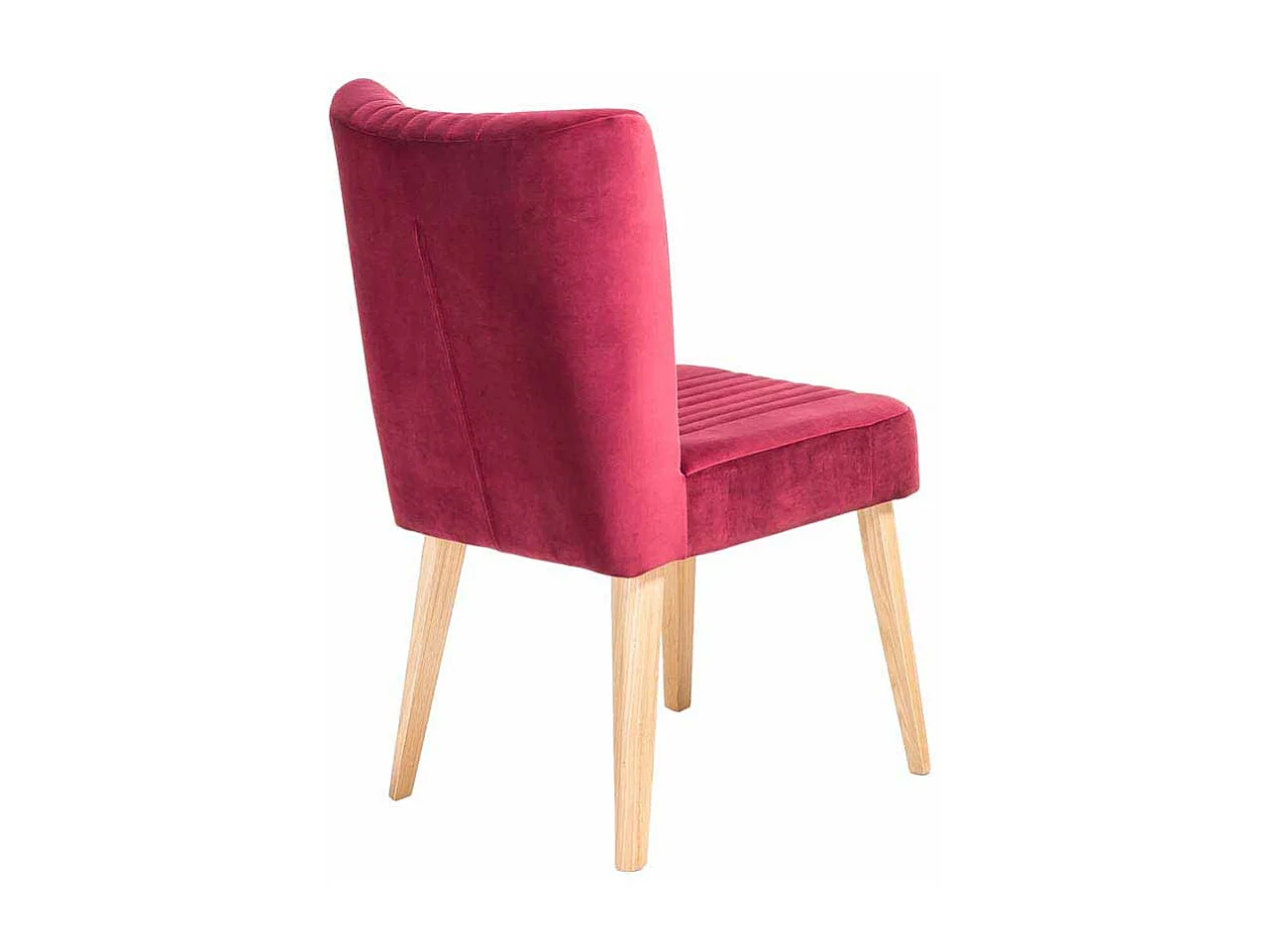 Design Esszimmerstuhl in Pink Stoff Retro modern (2er Set)