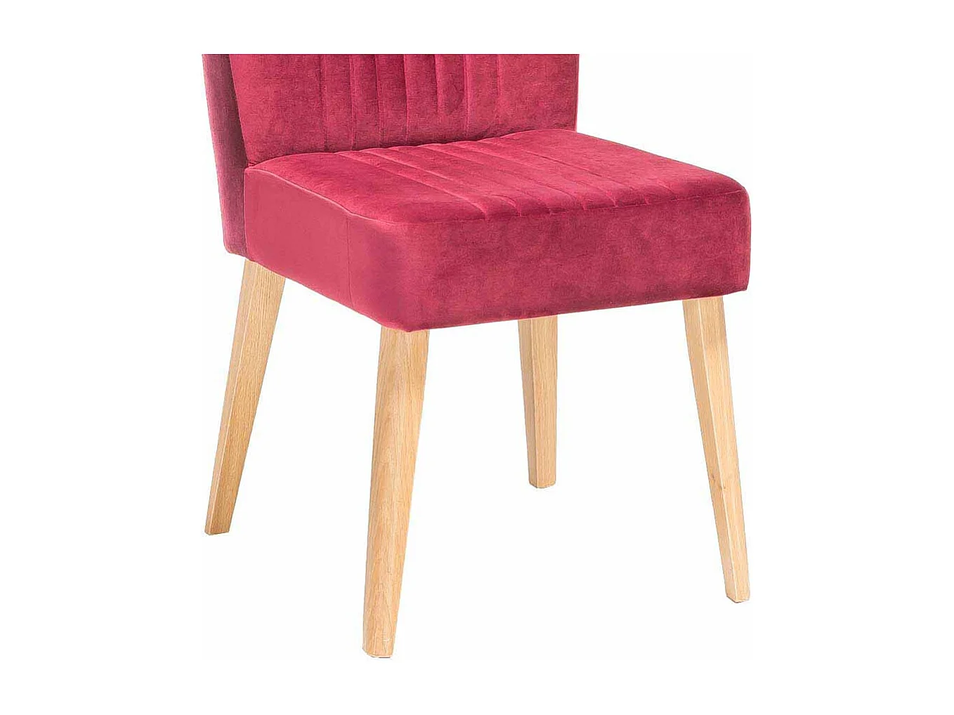 Design Esszimmerstuhl in Pink Stoff Retro modern (2er Set)