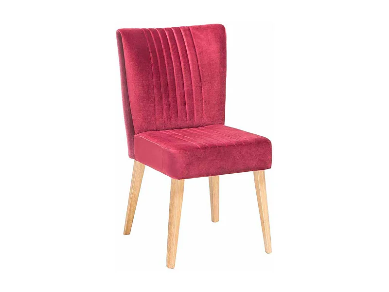 Design Esszimmerstuhl in Pink Stoff Retro modern (2er Set)