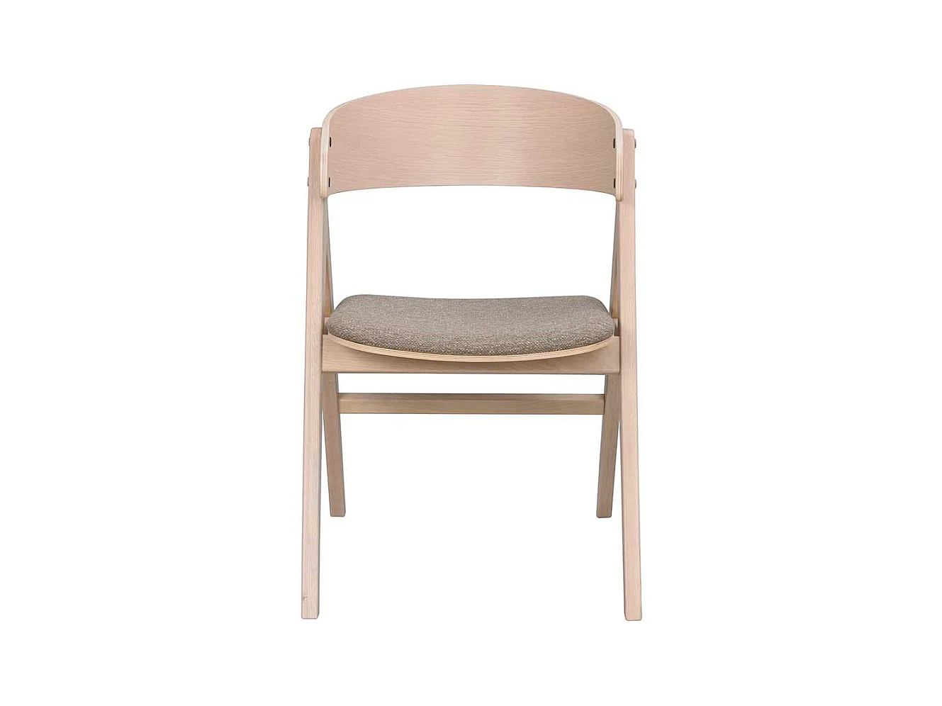 Esstisch Stühle in Eichefarben White Wash Webstoff Hellbraun (2er Set)
