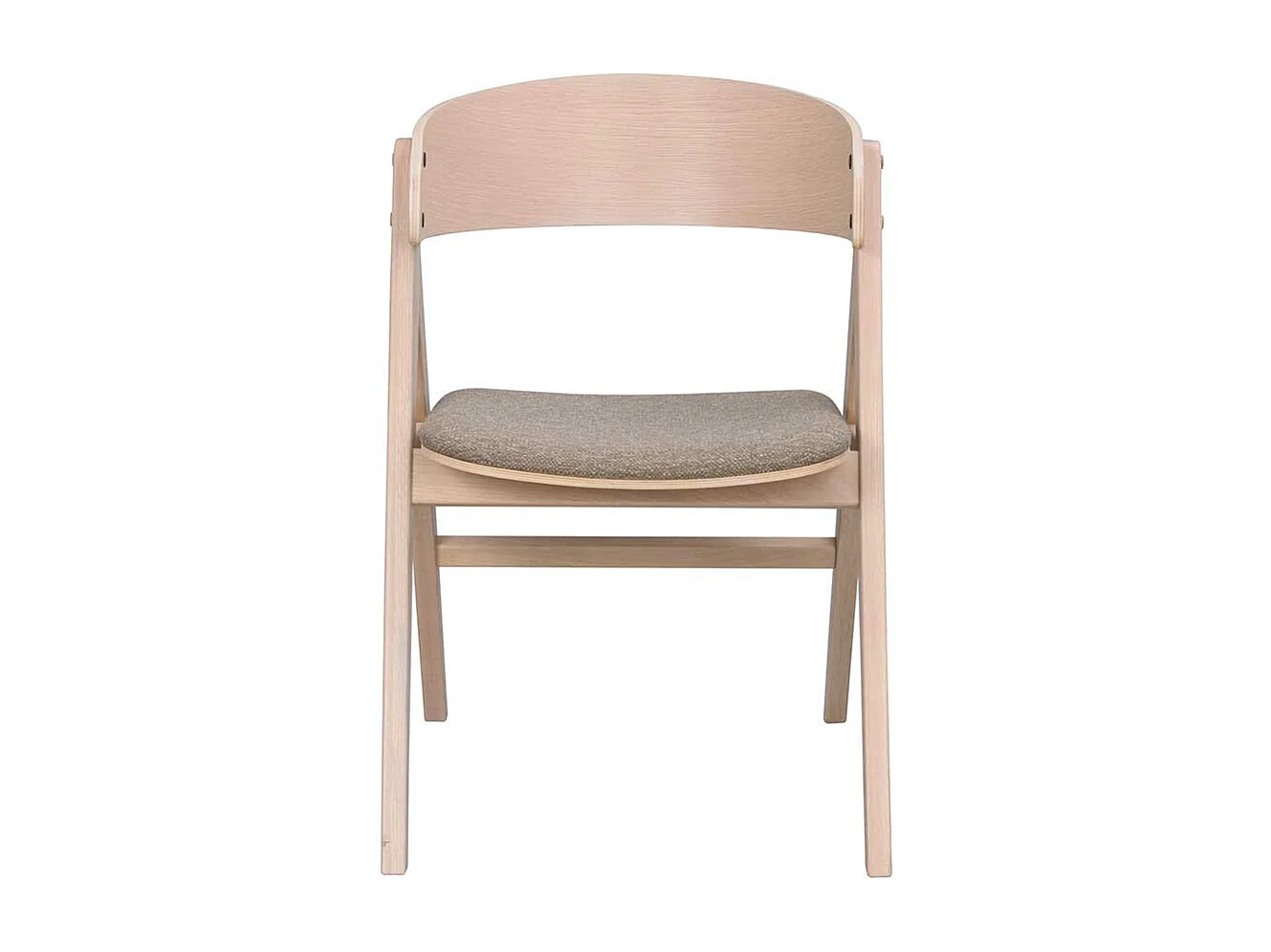 Esstisch Stühle in Eichefarben White Wash Webstoff Hellbraun (2er Set)