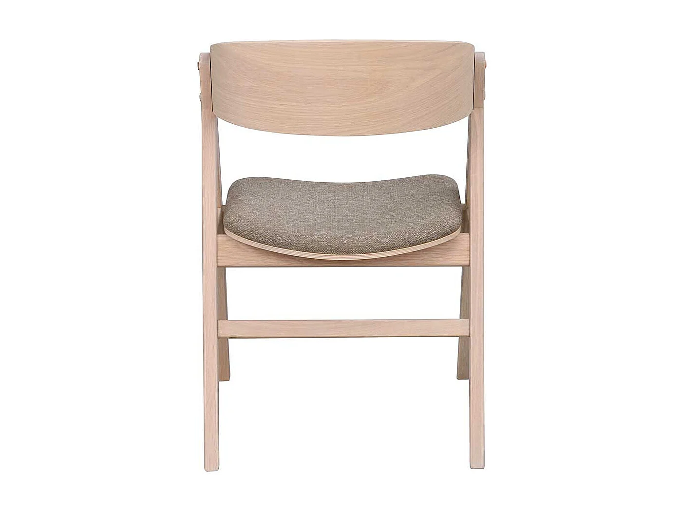 Esstisch Stühle in Eichefarben White Wash Webstoff Hellbraun (2er Set)