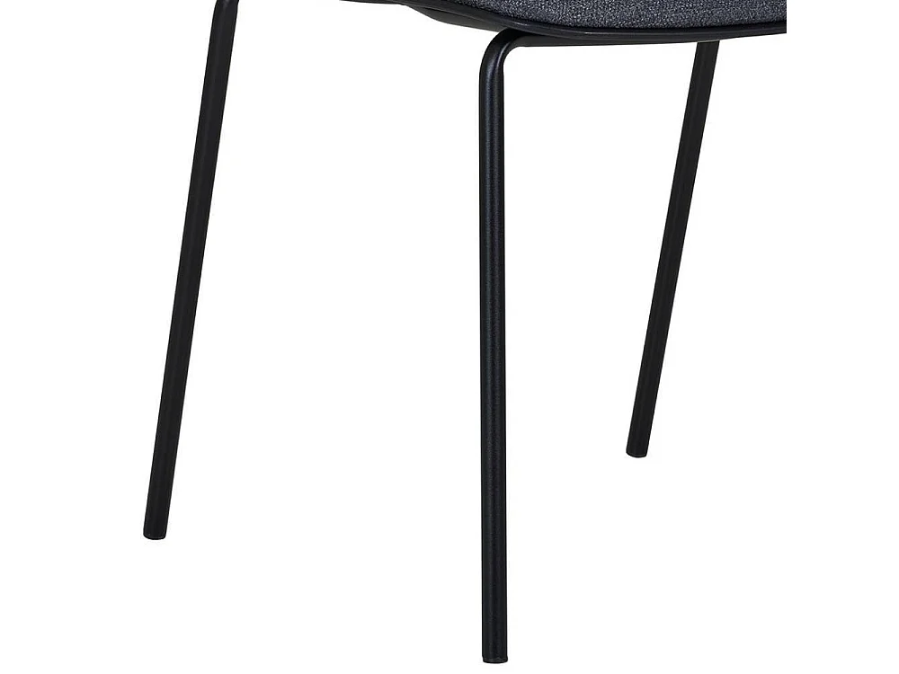 Esszimmerstuhl Stuhl Esszimmer in Schwarz aus Kunststoff & Metall (2er Set)