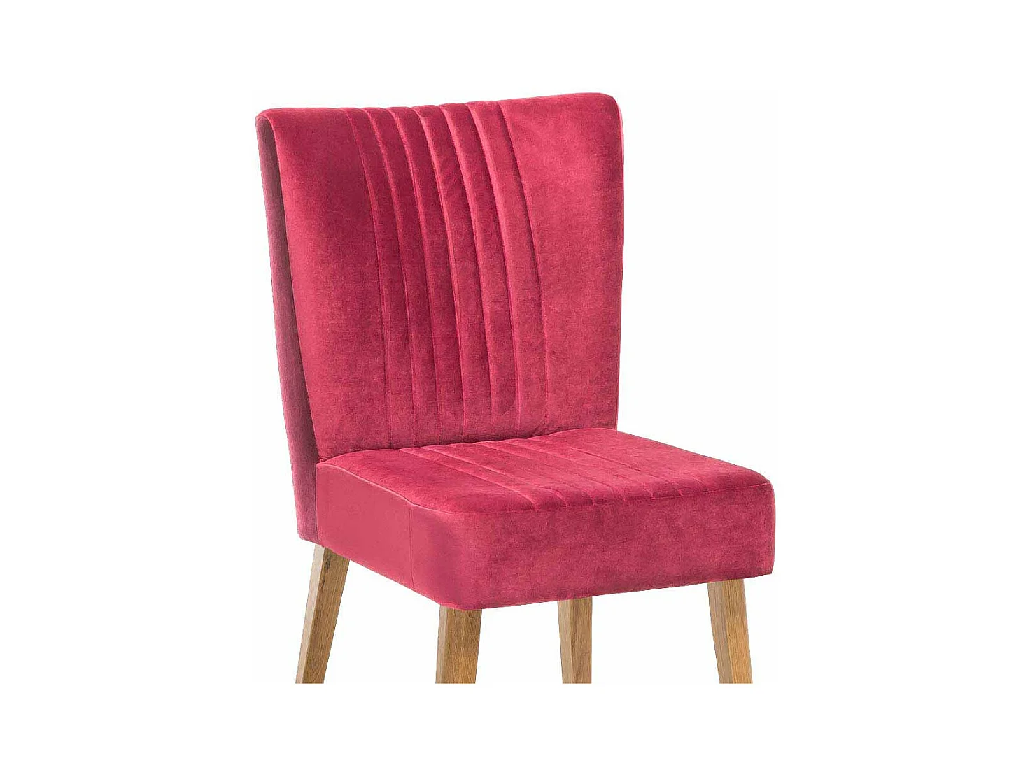 Esszimmerstuhl in Pink Stoff Retro (2er Set)