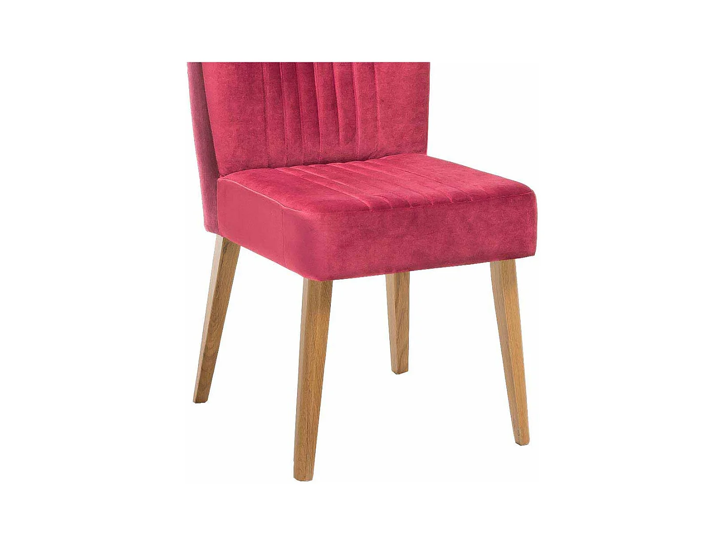 Esszimmerstuhl in Pink Stoff Retro (2er Set)