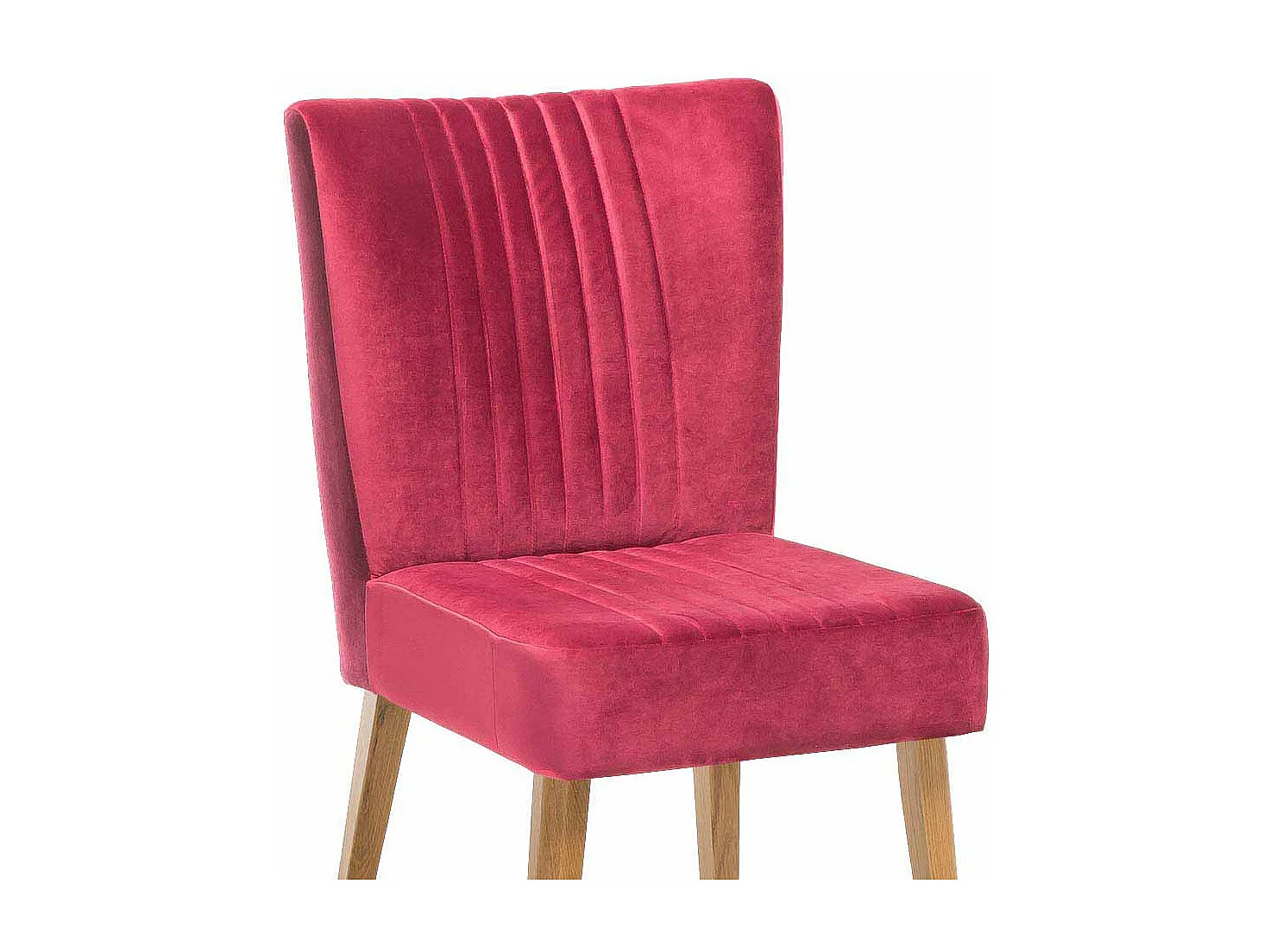 Esszimmerstuhl in Pink Stoff Retro (2er Set)