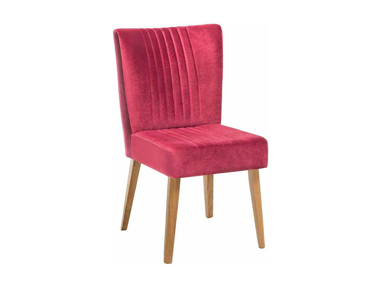 Esszimmerstuhl in Pink Stoff Retro (2er Set)