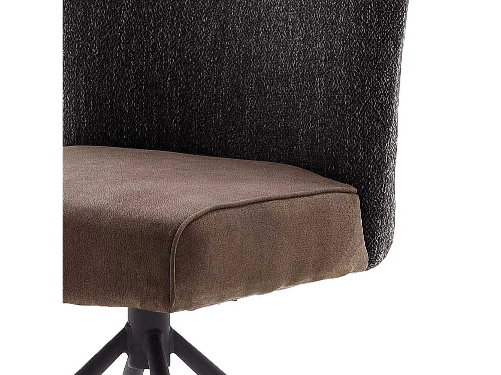 K�chenst�hle in Hellbraun und Anthrazit hoher Lehne (2er Set)