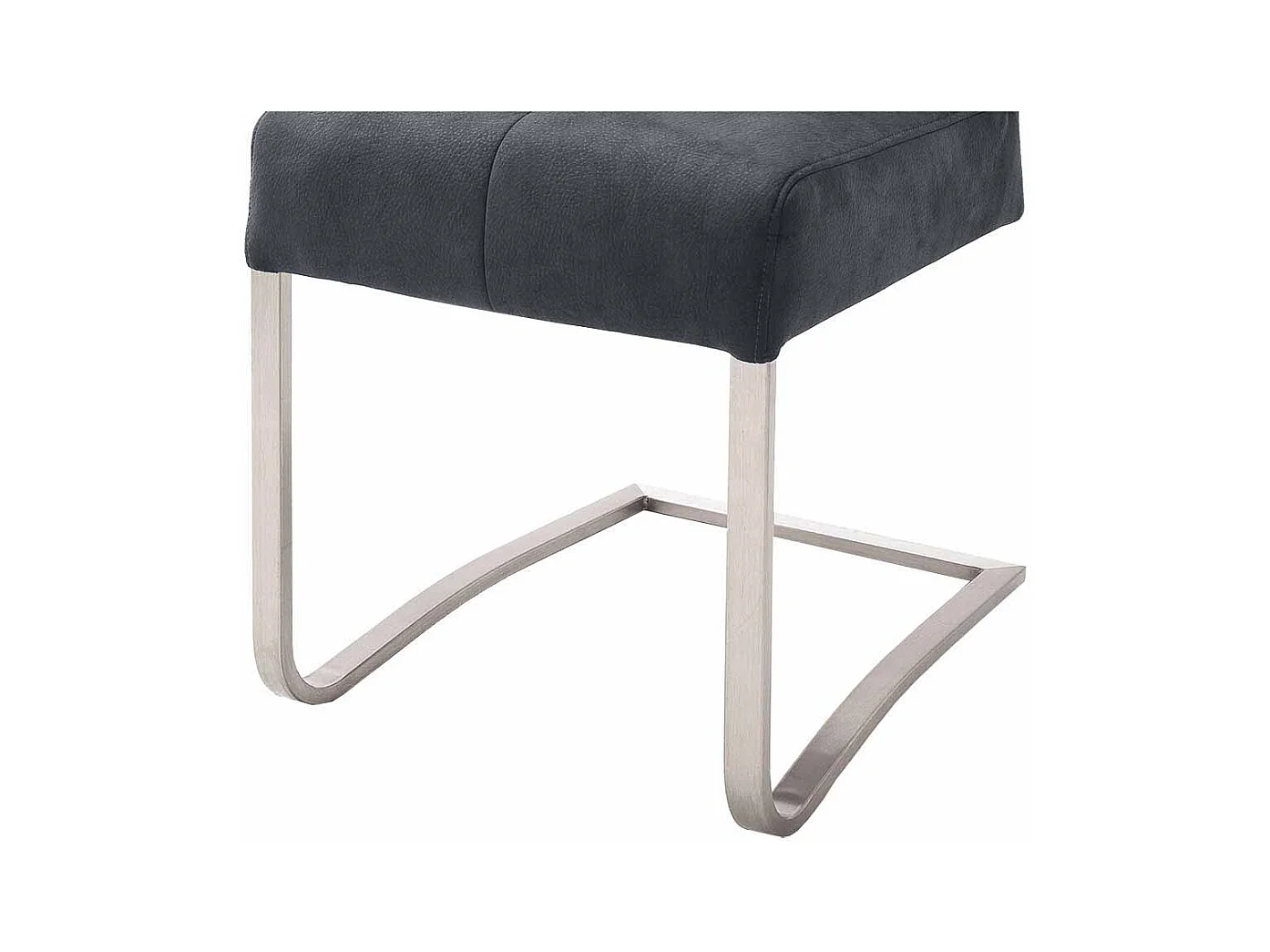 Schwingstuhl Set in Schwarz Polyester Edelstahl (2er Set)