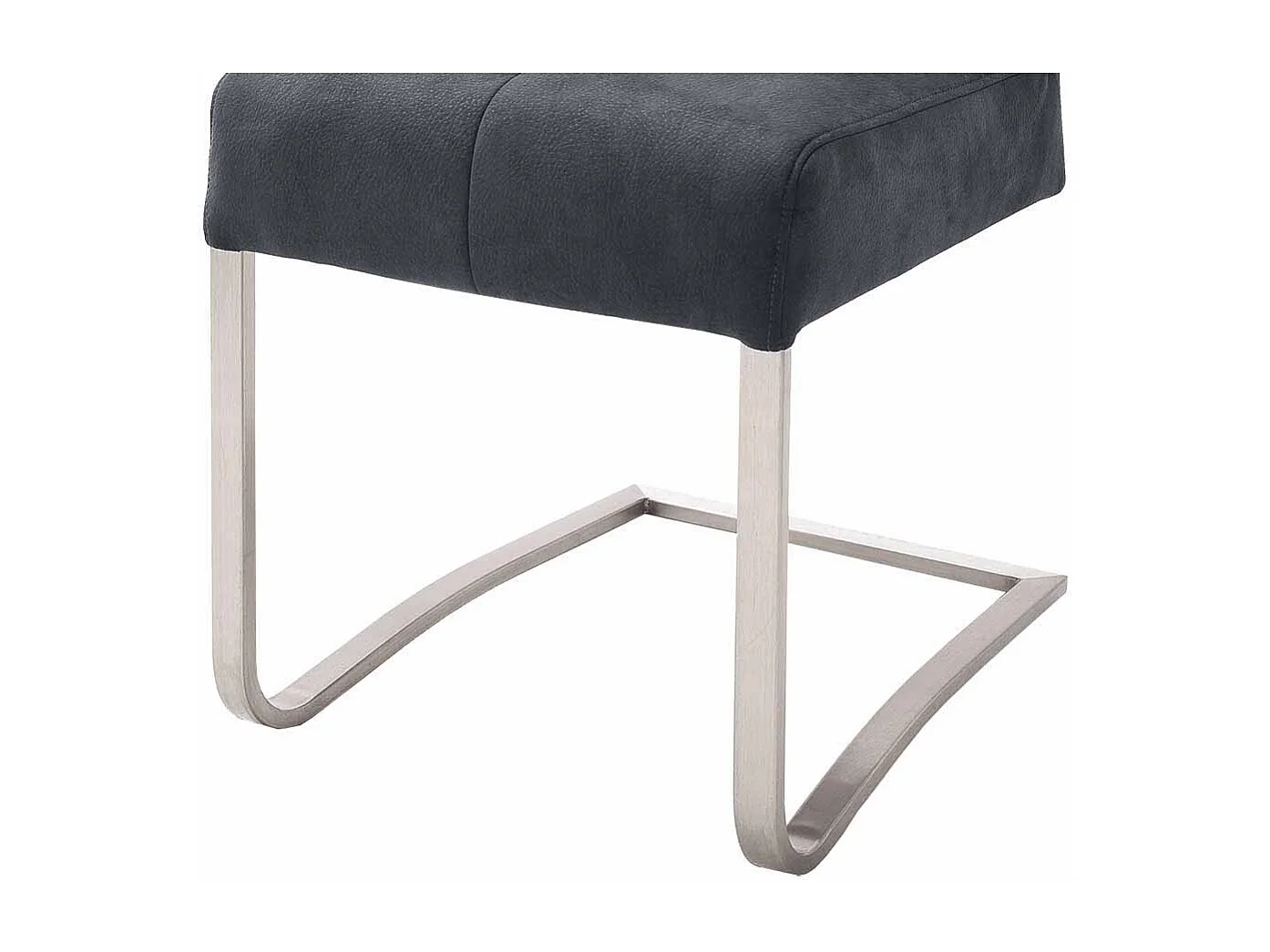 Schwingstuhl Set in Schwarz Polyester Edelstahl (2er Set)