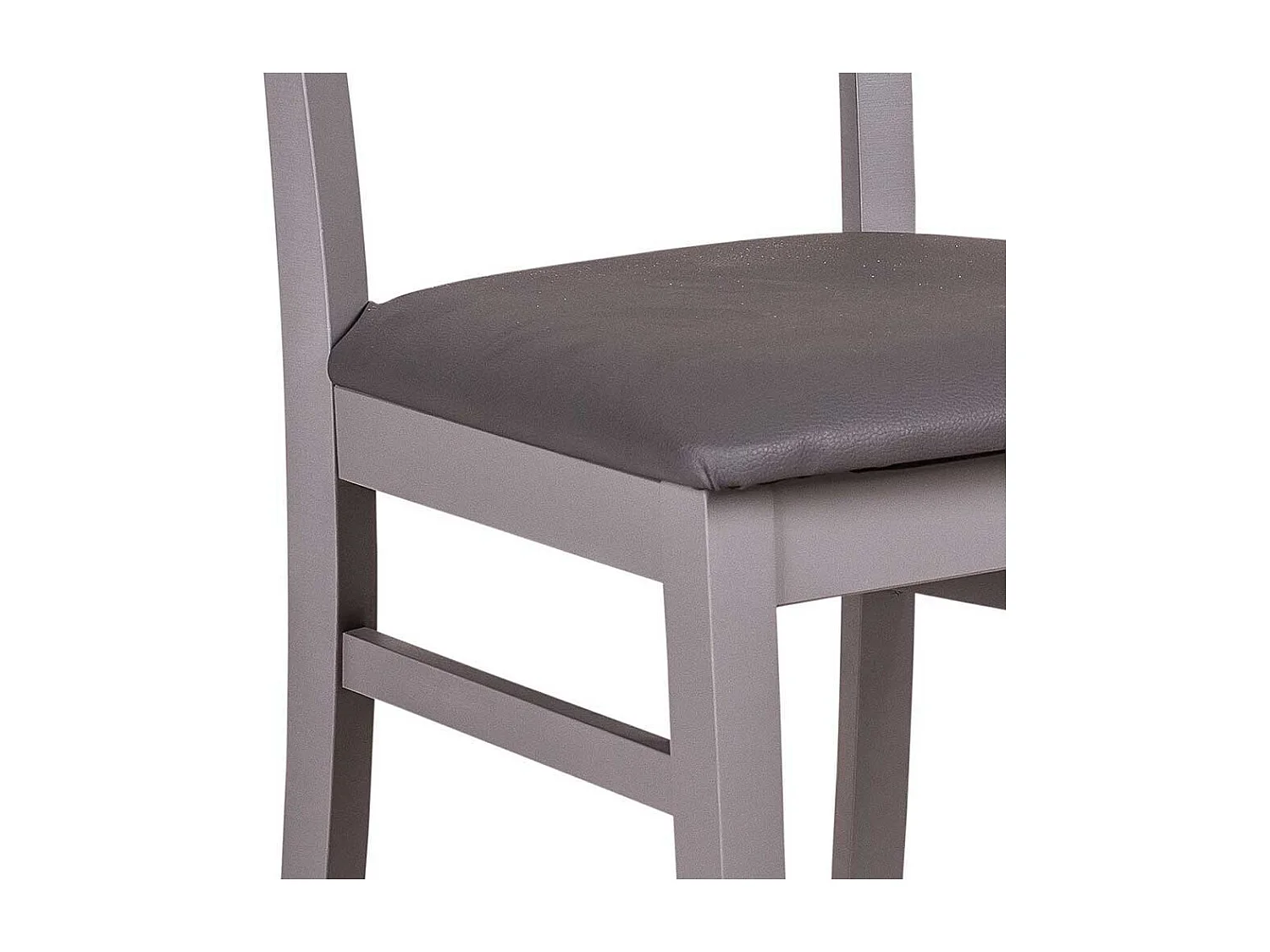 Esstischstuhl in Dunkelgrau Buche Massivholz (2er Set)