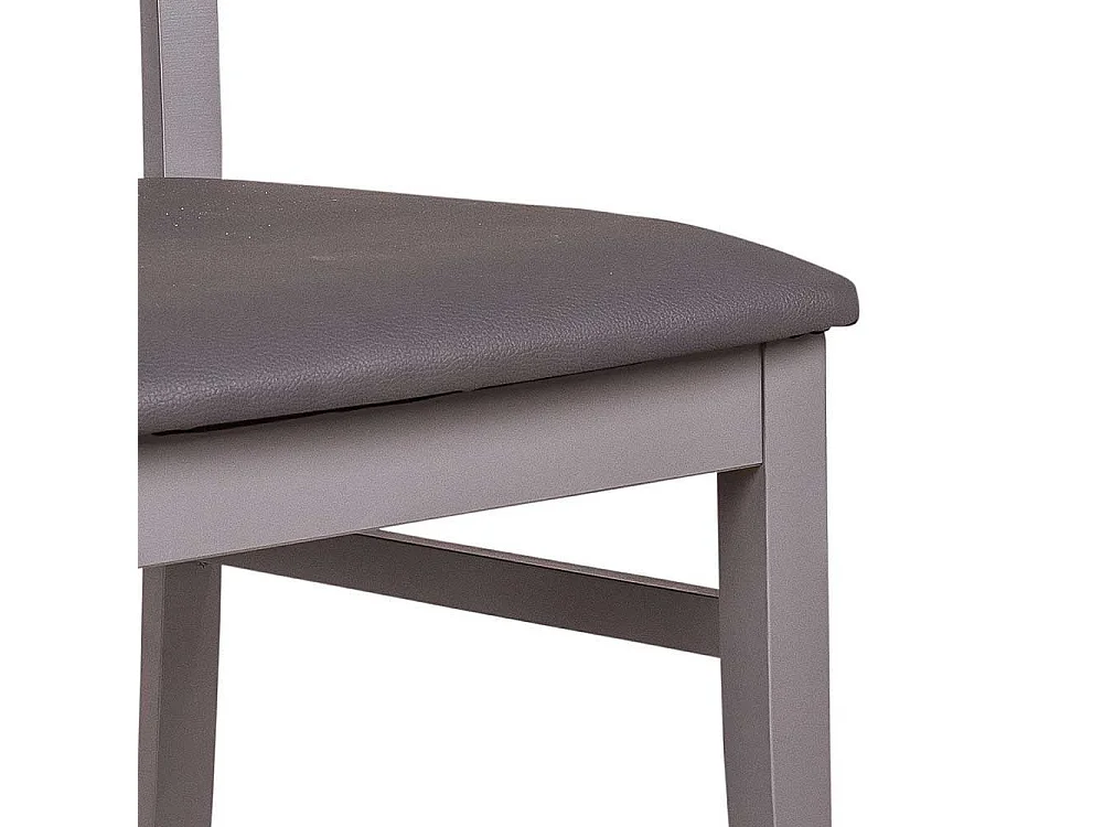 Esstischstuhl in Dunkelgrau Buche Massivholz (2er Set)