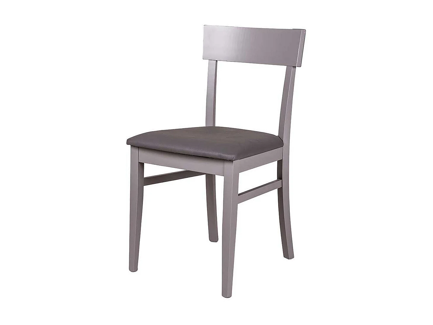 Esstischstuhl in Dunkelgrau Buche Massivholz (2er Set)