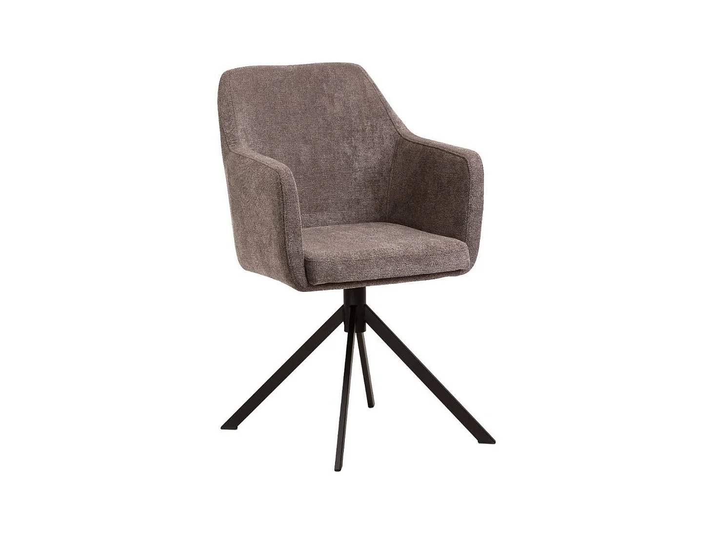 Polsterstuhl Küchenstuhl in Braun und modernem Design