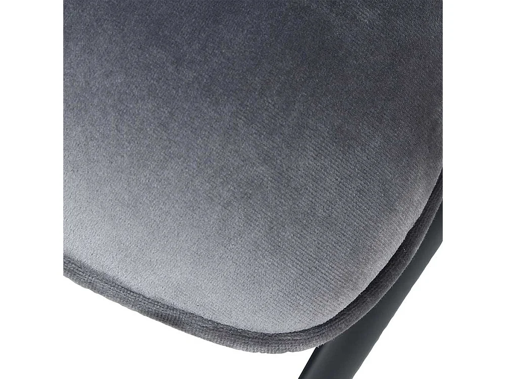 Armlehner in Dunkelgrau Samt Metallb�geln (2er Set)