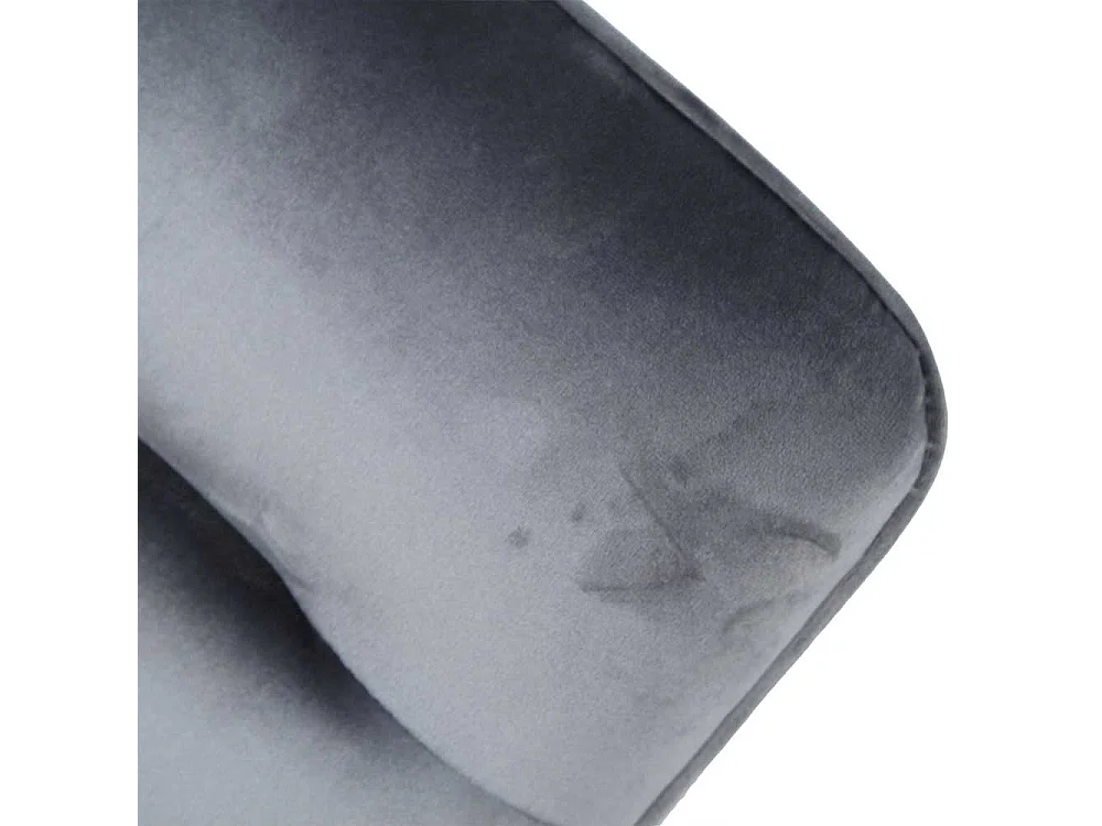 Armlehner in Dunkelgrau Samt Metallb�geln (2er Set)