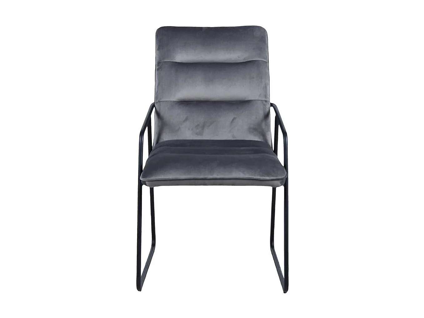 Armlehner in Dunkelgrau Samt Metallb�geln (2er Set)