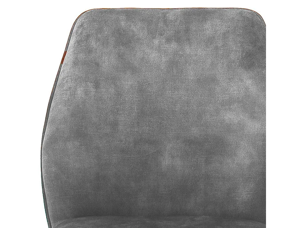 Esszimmer Polsterstühle in Grau Velours Metallgestell schwarz drehbar (2er Set)